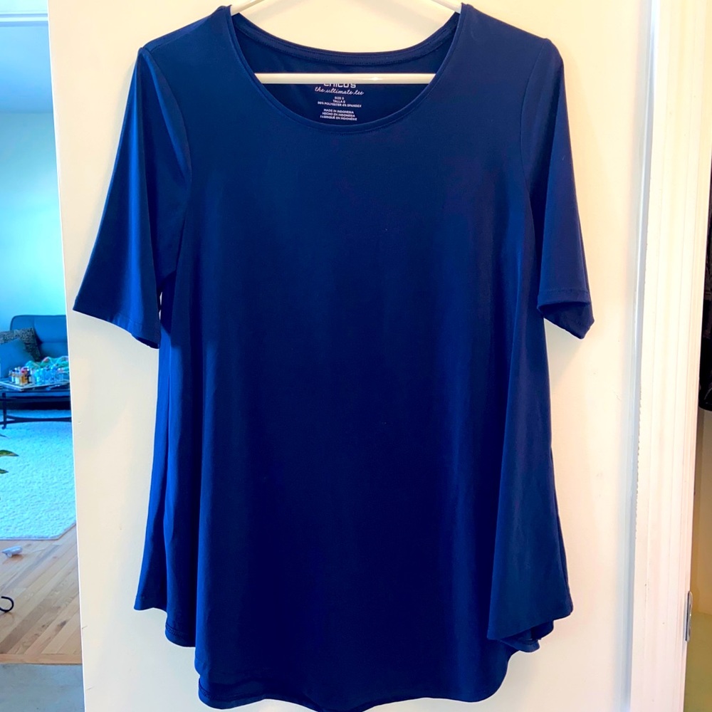 Chico's Ultimate Tee Blue
